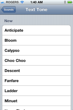 No new text tones in iOS 4.2 for iPhone 3GS -- why?