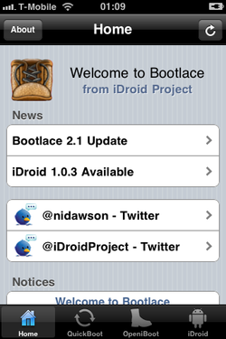 Install Android on iPhone using Bootlace [Jailbreak]