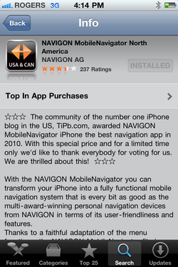 NAVIGON Mobile Navigator North America on weekend sale!