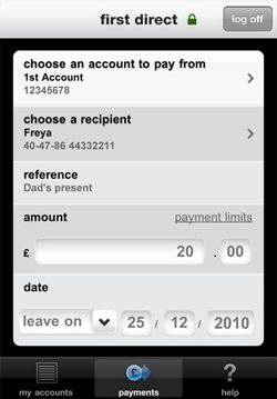 First Direct, first UK banking app for iPhone, iPad that lets you carry out transactions on the go