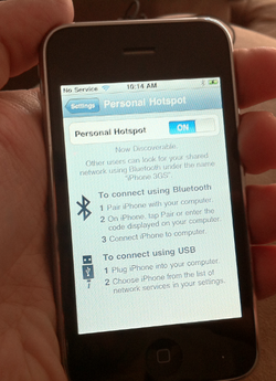 UPDATED: iOS 4.3 features: personal hotspot on iPhone 3GS