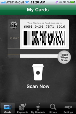 Starbucks Card Mobile now available for iPhone and iPod Touch