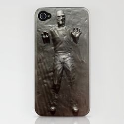 Steve Jobs cast in carbonite, an iPhone case for Star Wars and Apple fans