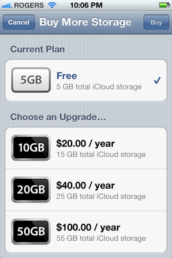 iCloud extra storage prices revealed