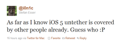 Untethered iOS 5 jailbreak coming soon?