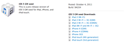 Apple posts iOS 5 GM seed for iPhone, iPad and iPod Touch
