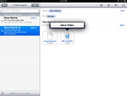 How to save a video with iOS 5 on iPhone or iPad