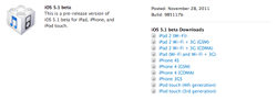 Apple releases iOS 5.1 beta and XCode 4.3 to developers