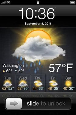 Lock Screen Weather app adds weather to the iPhone Lock screen