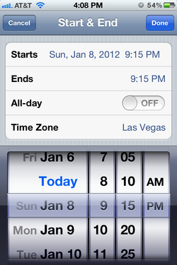 Daily Tip: How to set your iPhone or iPad calendar entries for different time zones