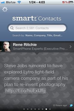 Smartr Contacts for iPhone now available - Manage your contacts more efficiently