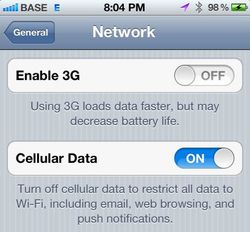 iOS 5.1 beta 3 restores 3G data toggle in Settings