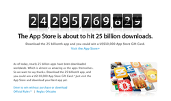 Apple Begins Countdown to 25 billion App Downloads