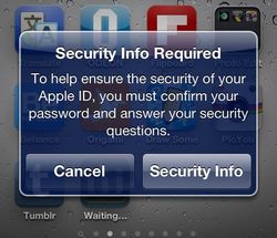 Apple asking for ID security questions to thwart account breaches