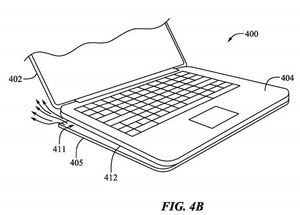 Patentes MacBook com pés destacáveis para arrefecimento