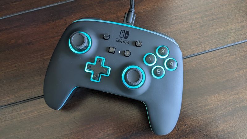 Powera Spectra Wired Controller Lights Blue