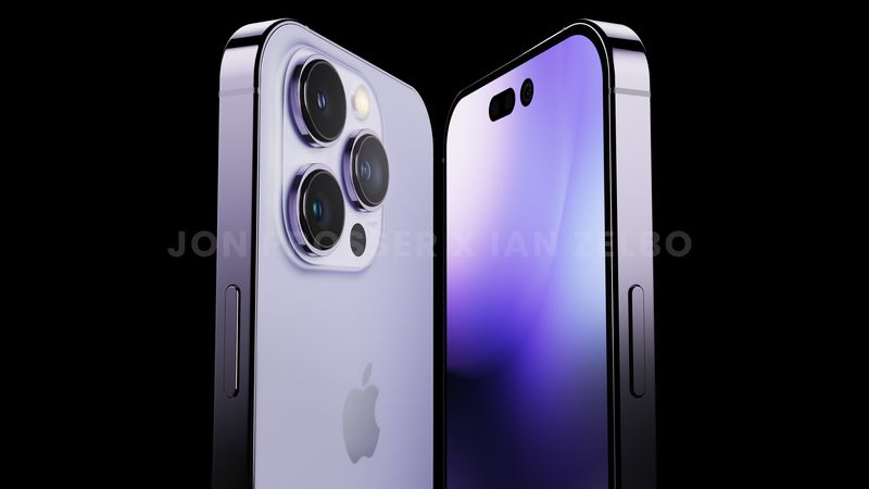 Renders show the stunning new purple iPhone 14 Pro months before release