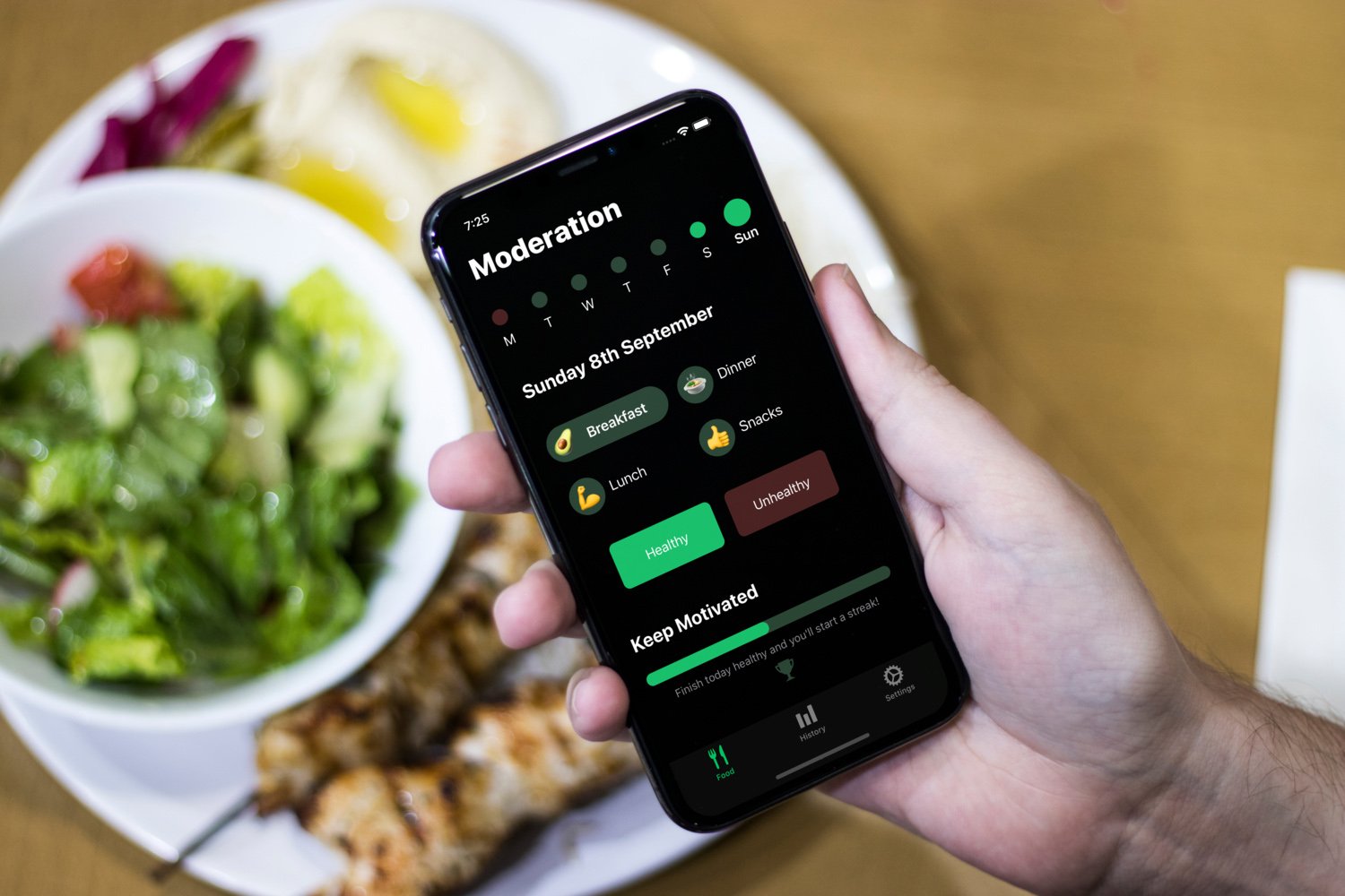 Application alimentaire La modération ajoute le support de Siri et plus pour vous aider à suivre vos repas