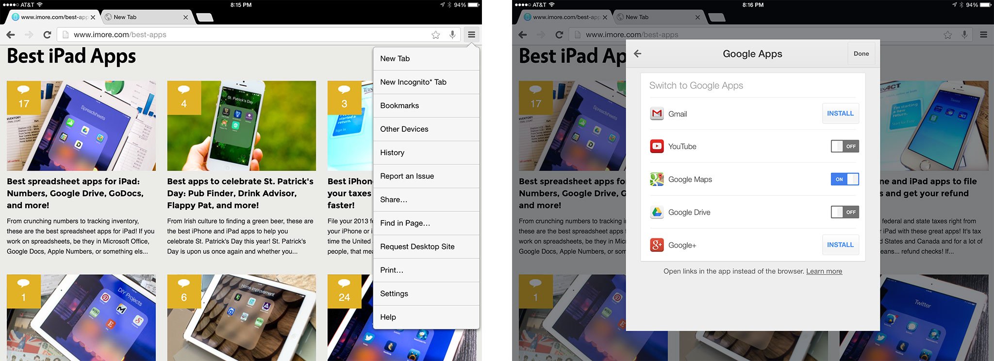Best alternative web browsers for iPad: Chrome