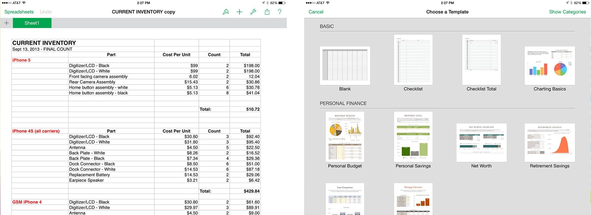 Best spreadsheet apps for iPad: Numbers