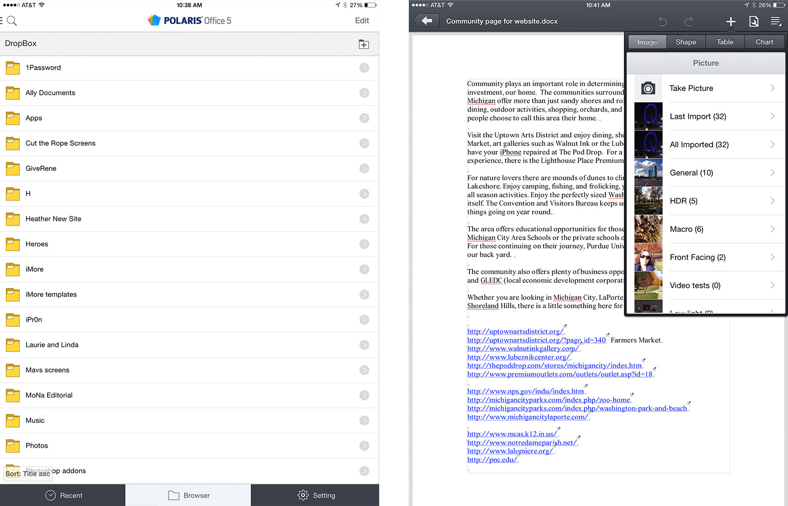 Best document editing apps for iPad: Polaris 5