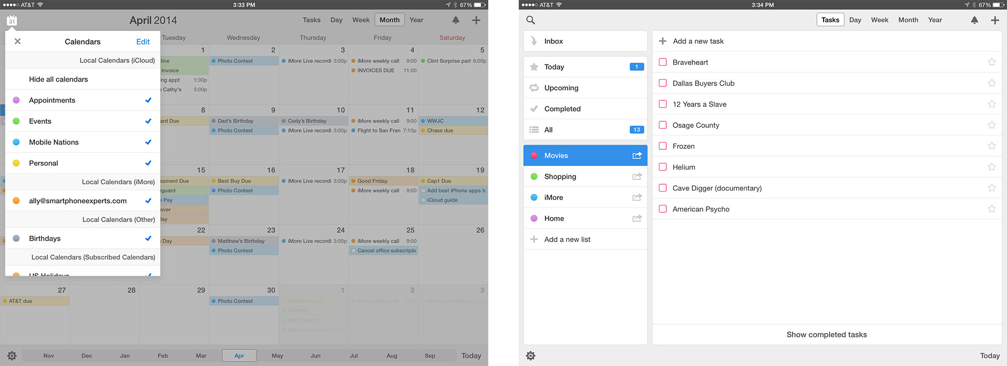 Best alternative calendar apps for iPad: Calendars 5