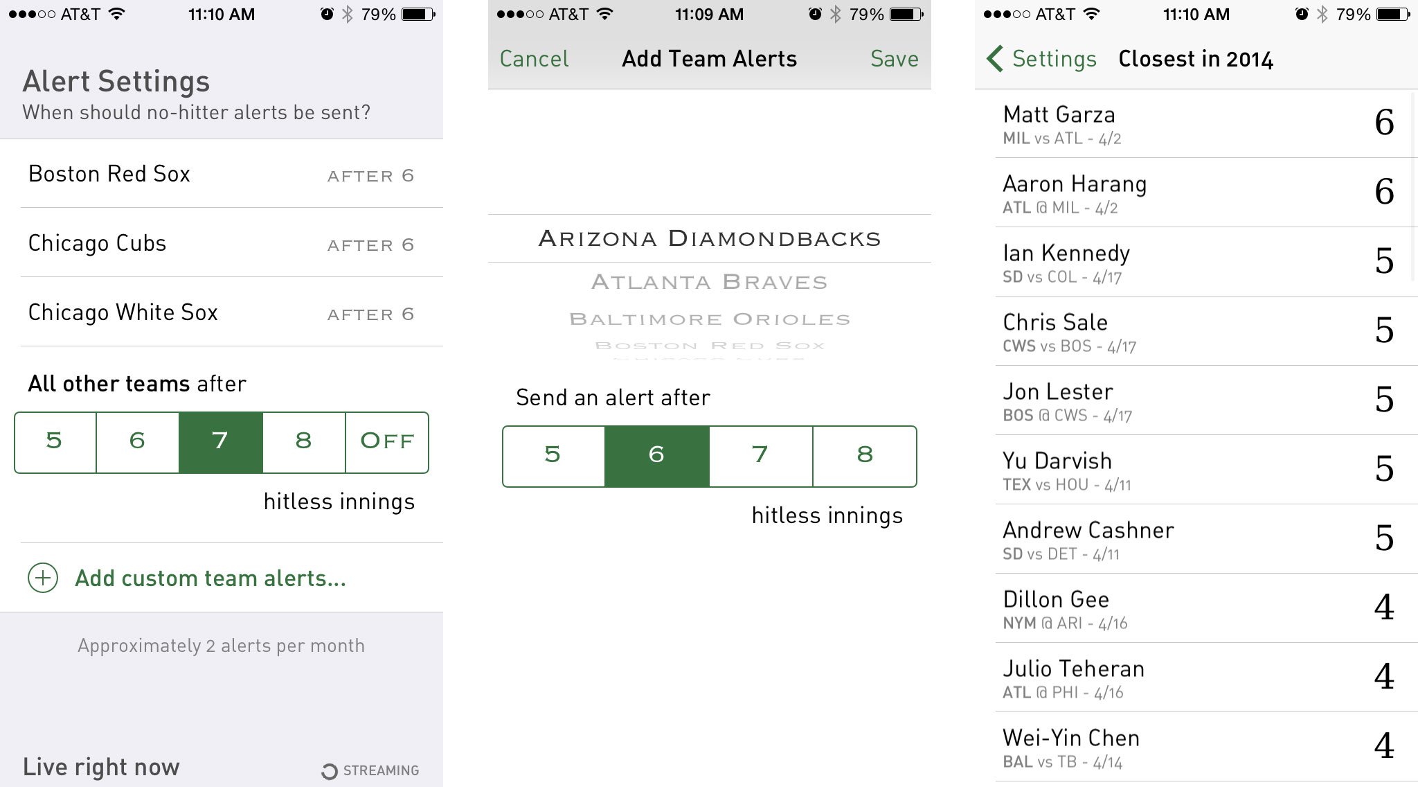 Best iPhone apps to follow the 2014 baseball season: No-Hitter Alerts