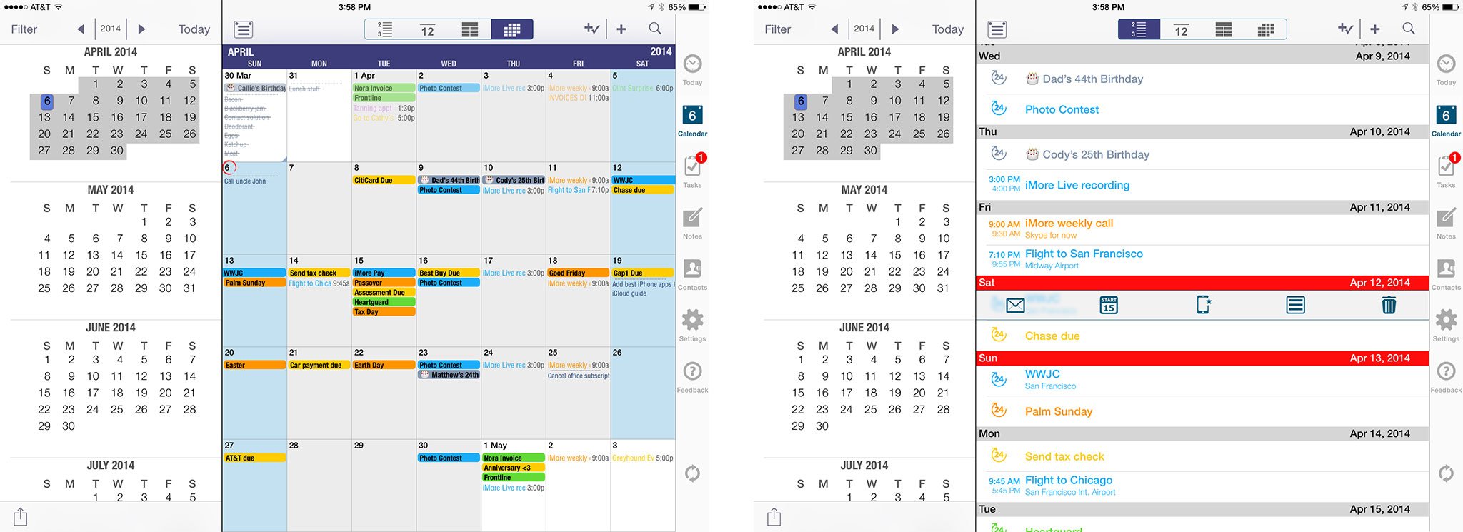 Best alternative calendar apps for iPad: Pocket Informant