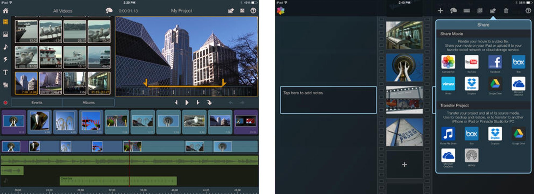 Best video editing apps for iPad: Pinnacle Studio