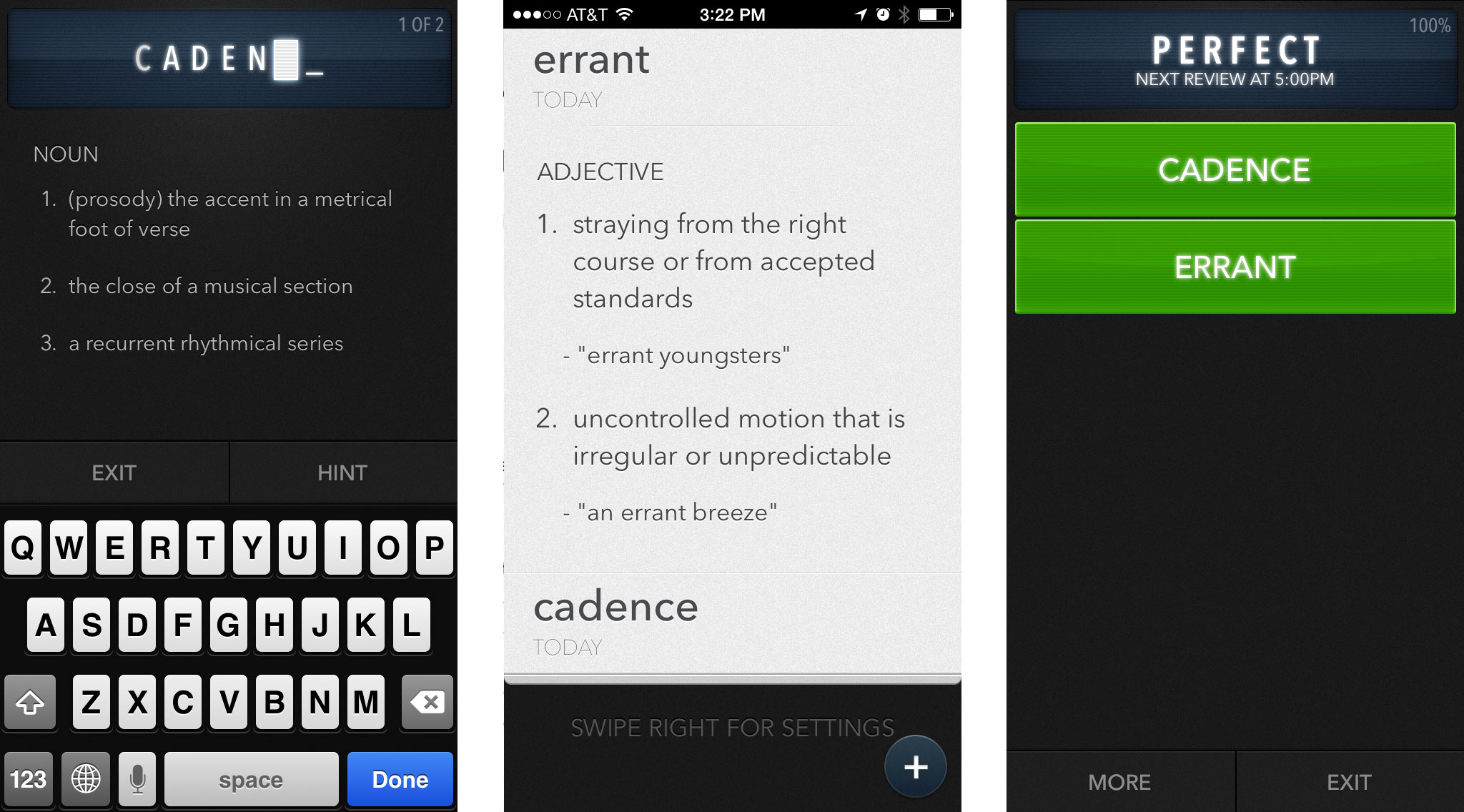 Best English dictionary apps for iPhone and iPad: Word Vault