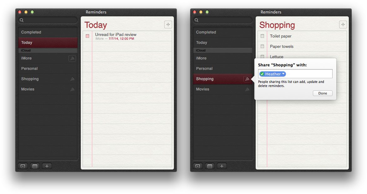 Best task and reminder apps for Mac: Reminders app