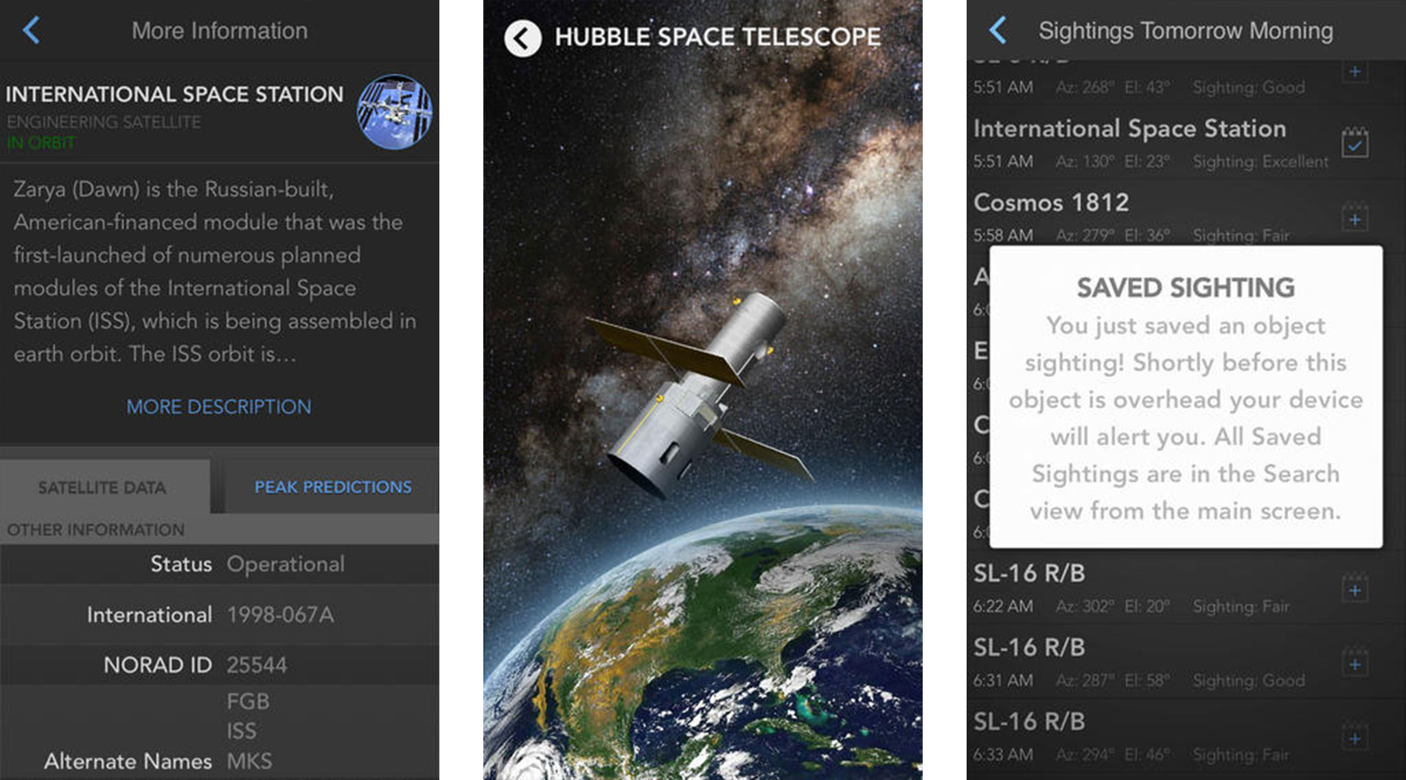 Best astronomy apps for iPhone: SkyView Satellites