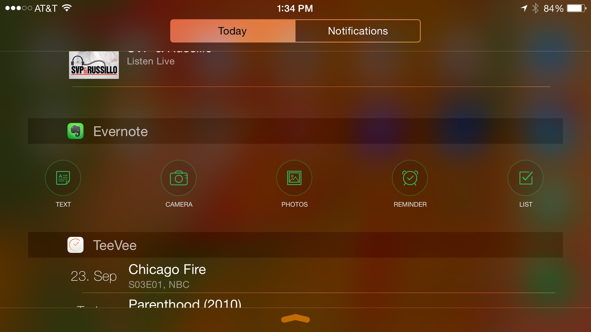 Best apps with Notification Center widgets for iOS 8: Evernote