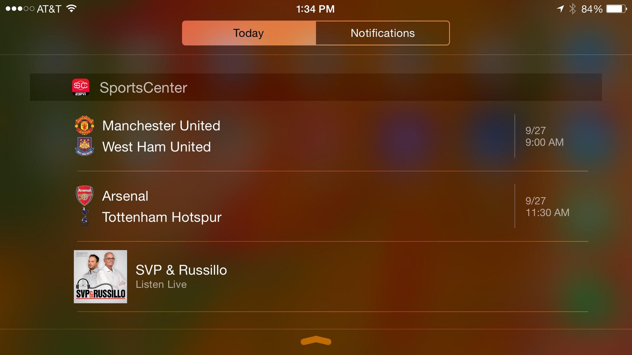 Best apps with Notification Center widgets for iOS 8: SportsCenter