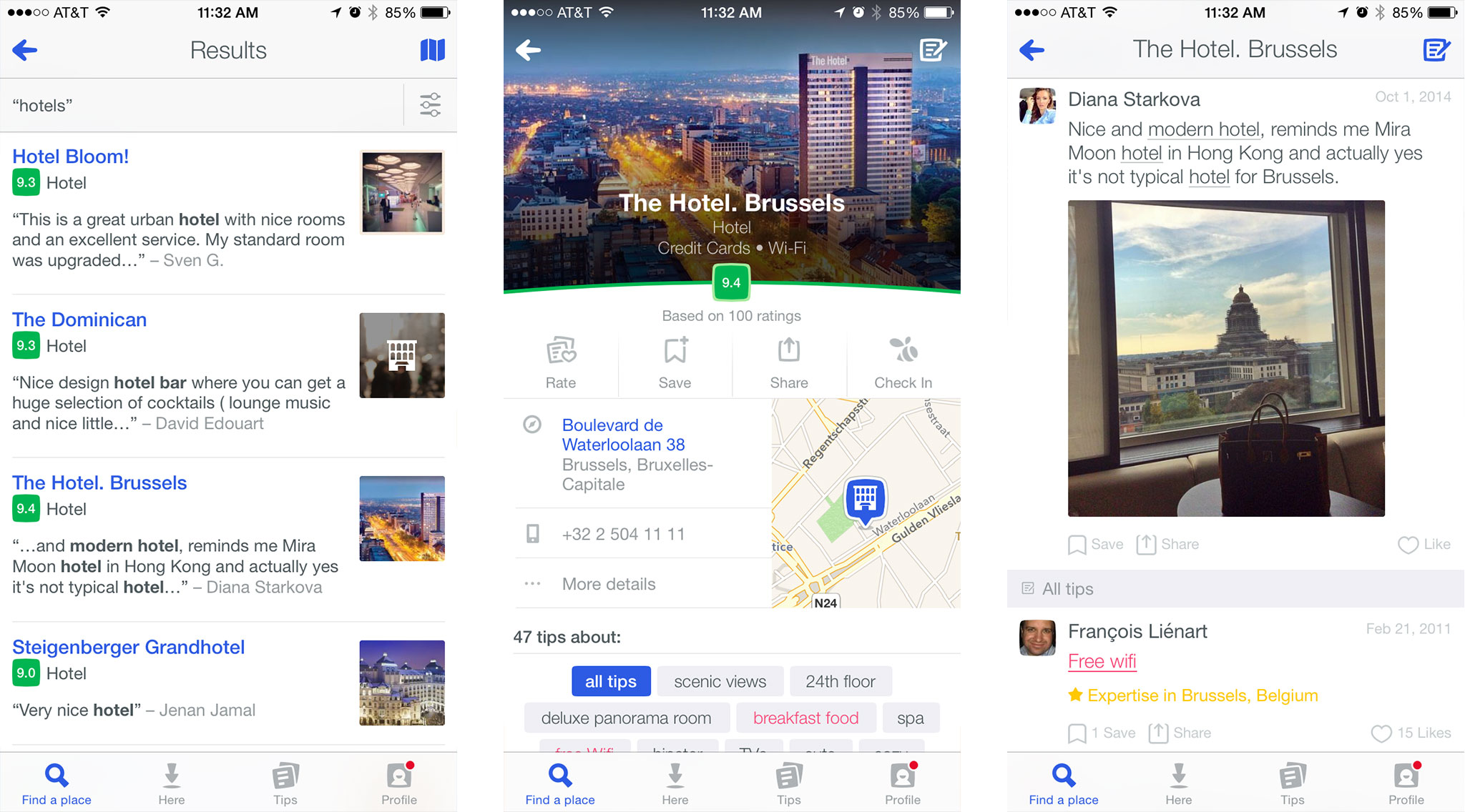 Best hotel and home rental apps for iPhone: Foursquare