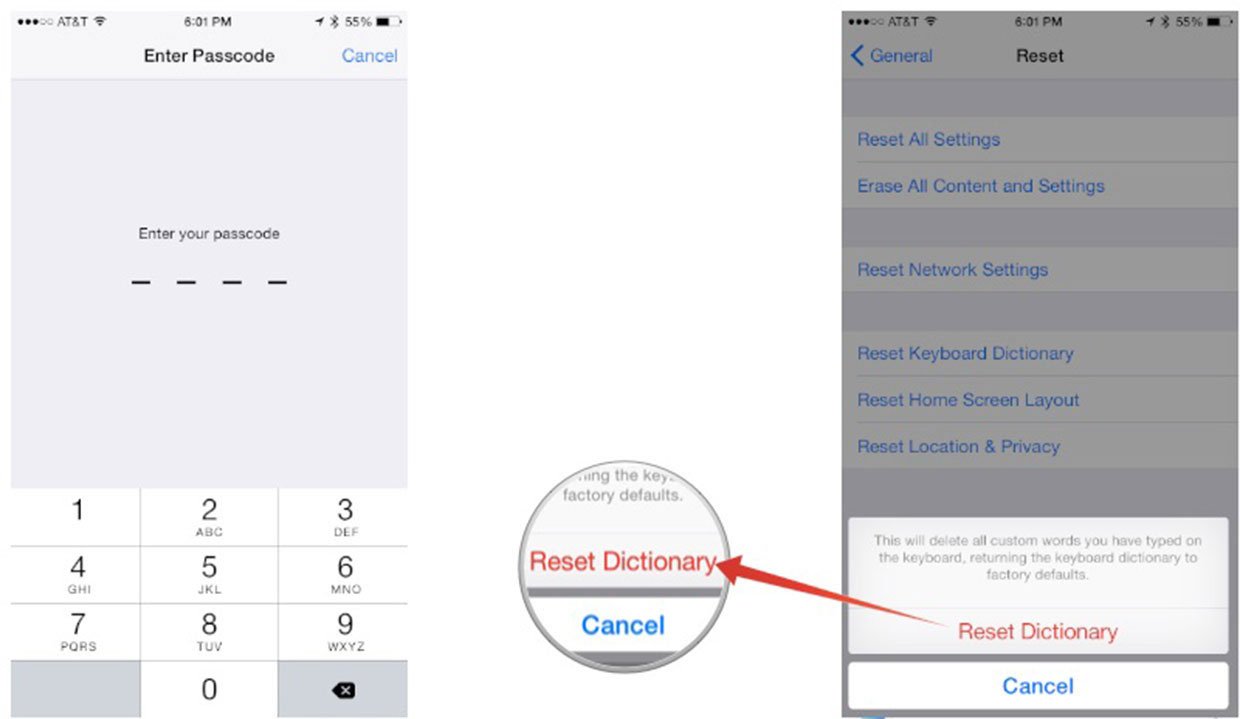How to reset your iPhone or iPad keyboard dictionary
