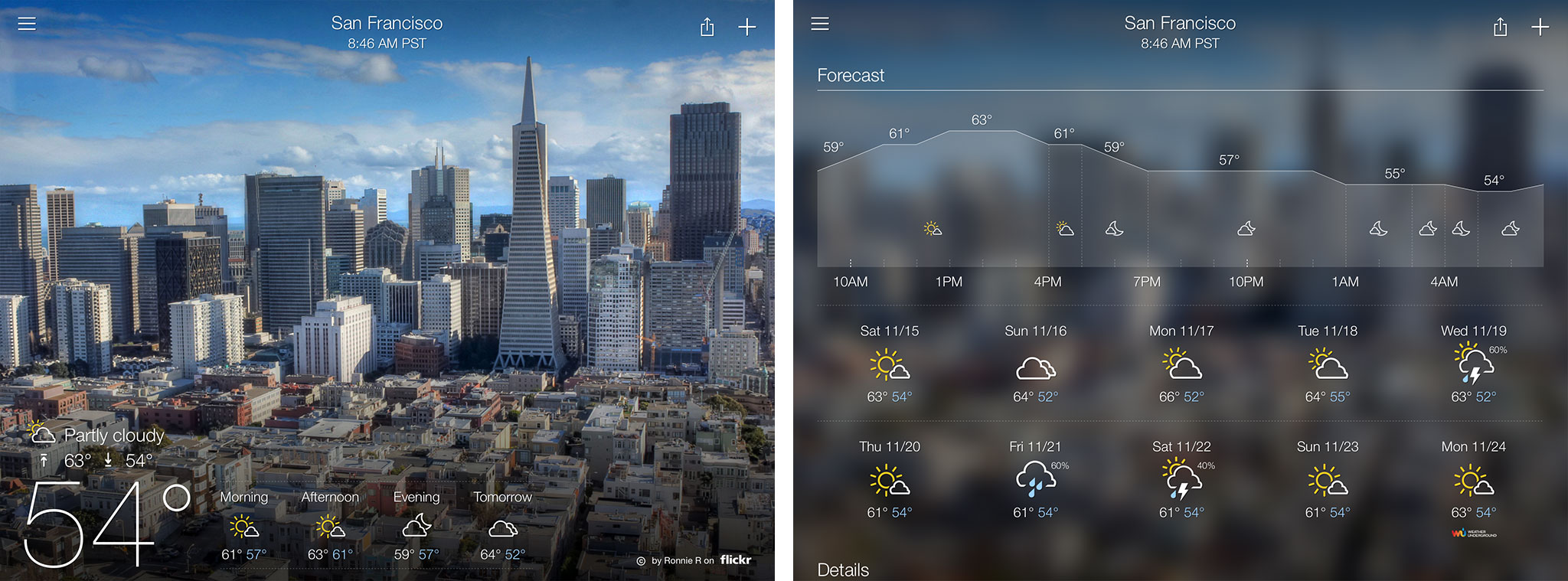 Best weather apps for iPad: Yahoo Weather
