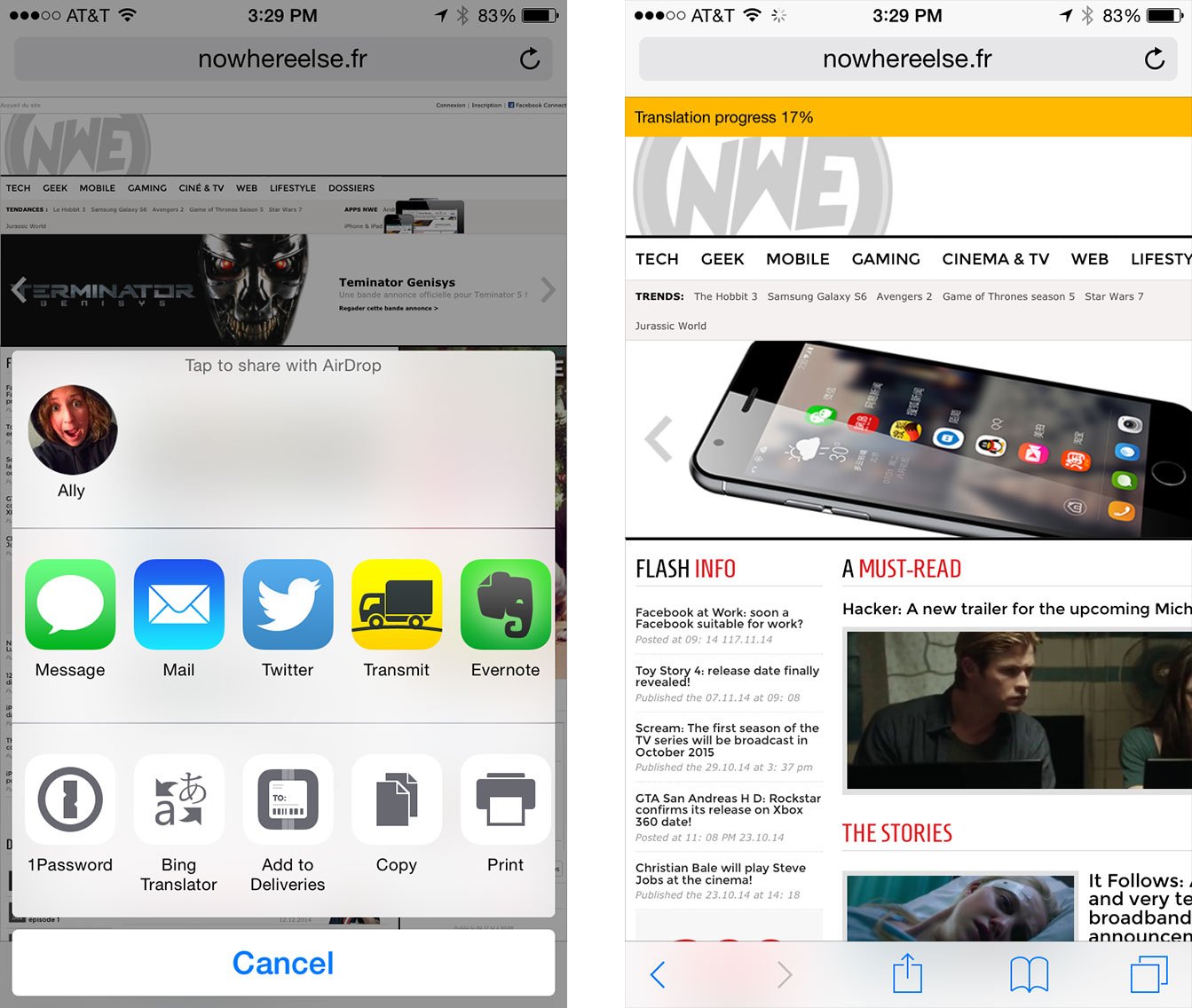 Best apps that support sharing extensions in iOS 8: Transmit