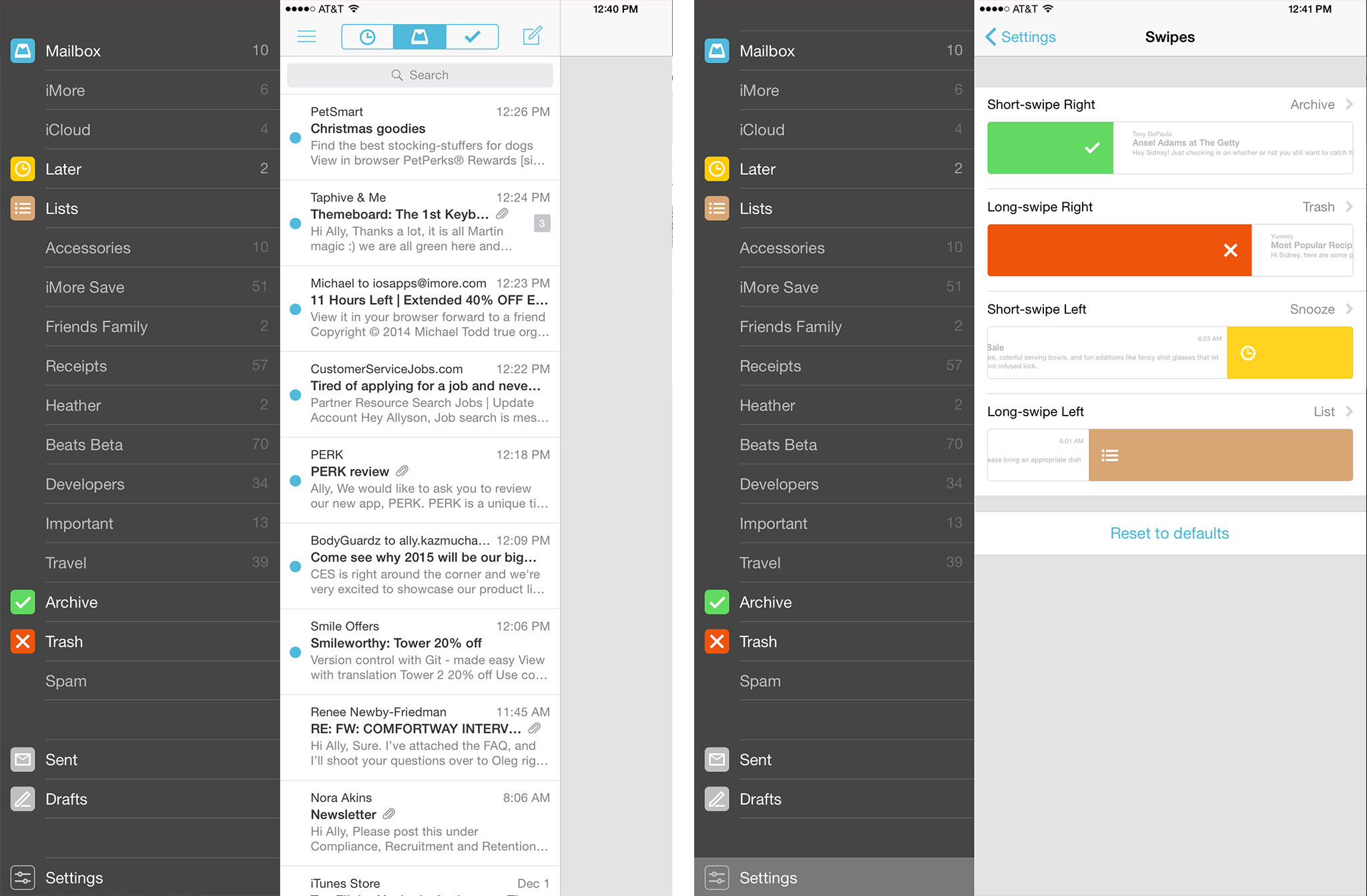 Best email apps for iPad: Mailbox