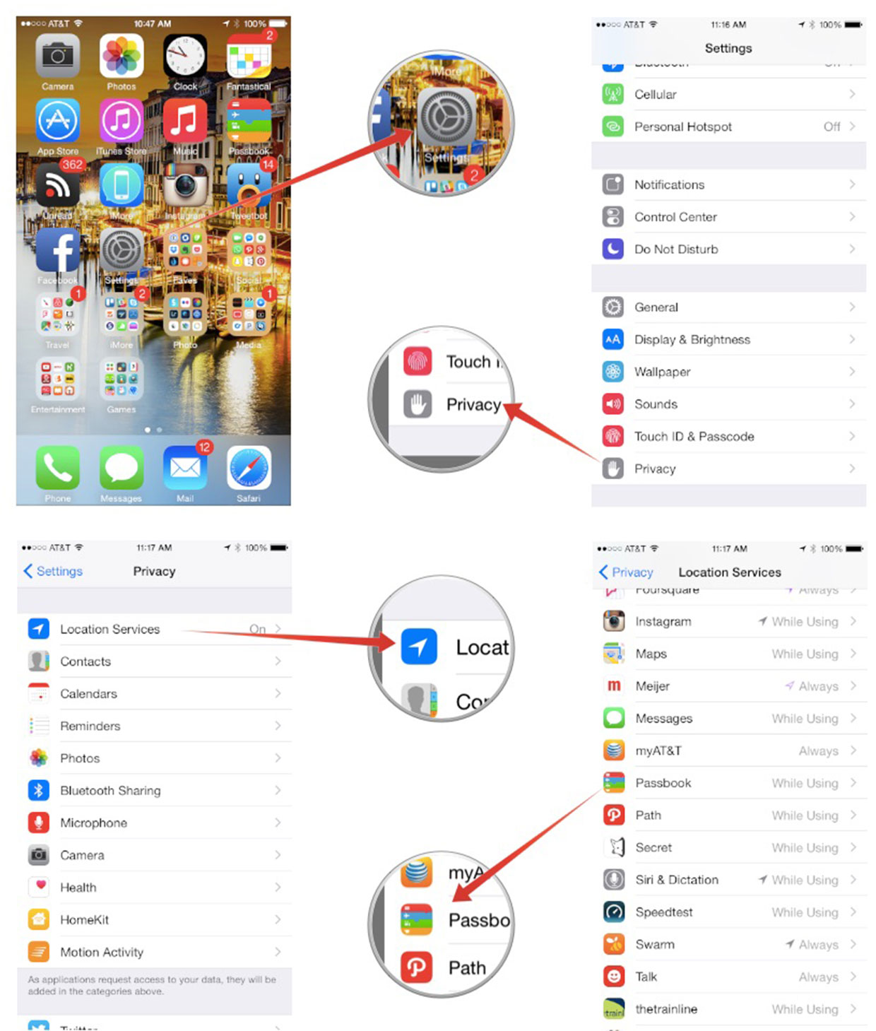 How to disable location services for Passbook on your iPhone