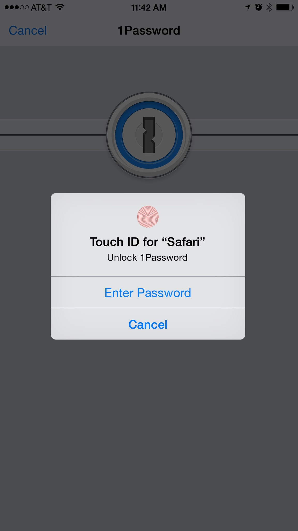 Amazing action extensions for iPhone: 1Password