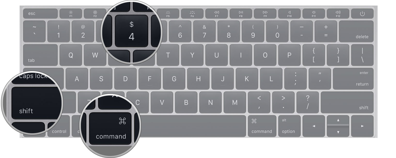 Keyboard command for screenshot mac