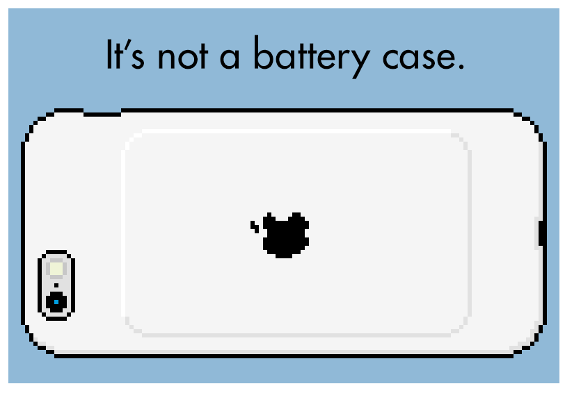 its not a battery case.