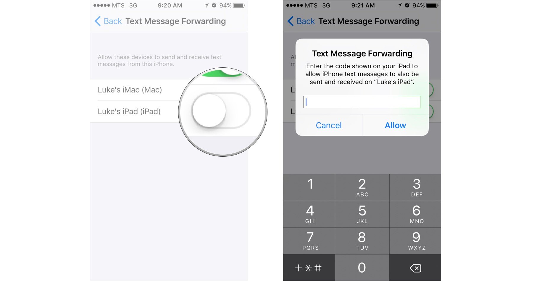 How to receive text messages for android on mac os