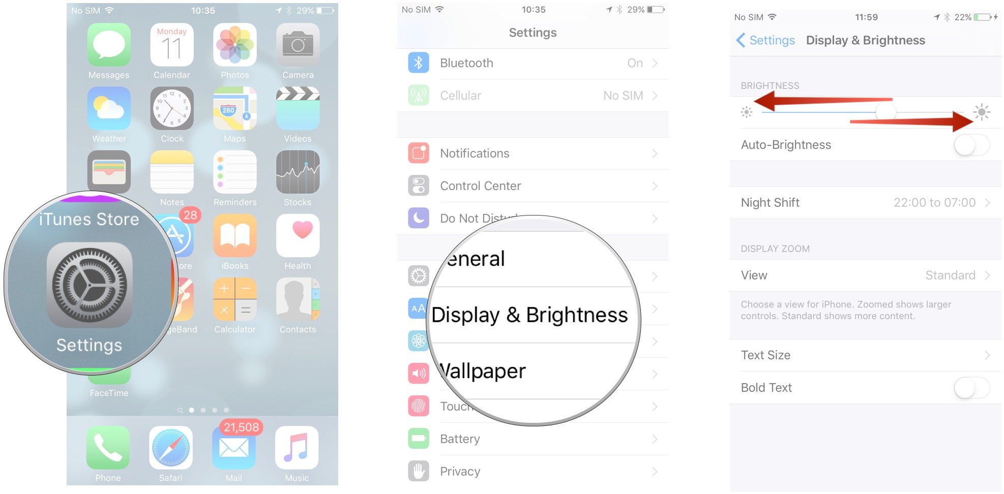How To Adjust Your Iphone S Brightness Settings Imore