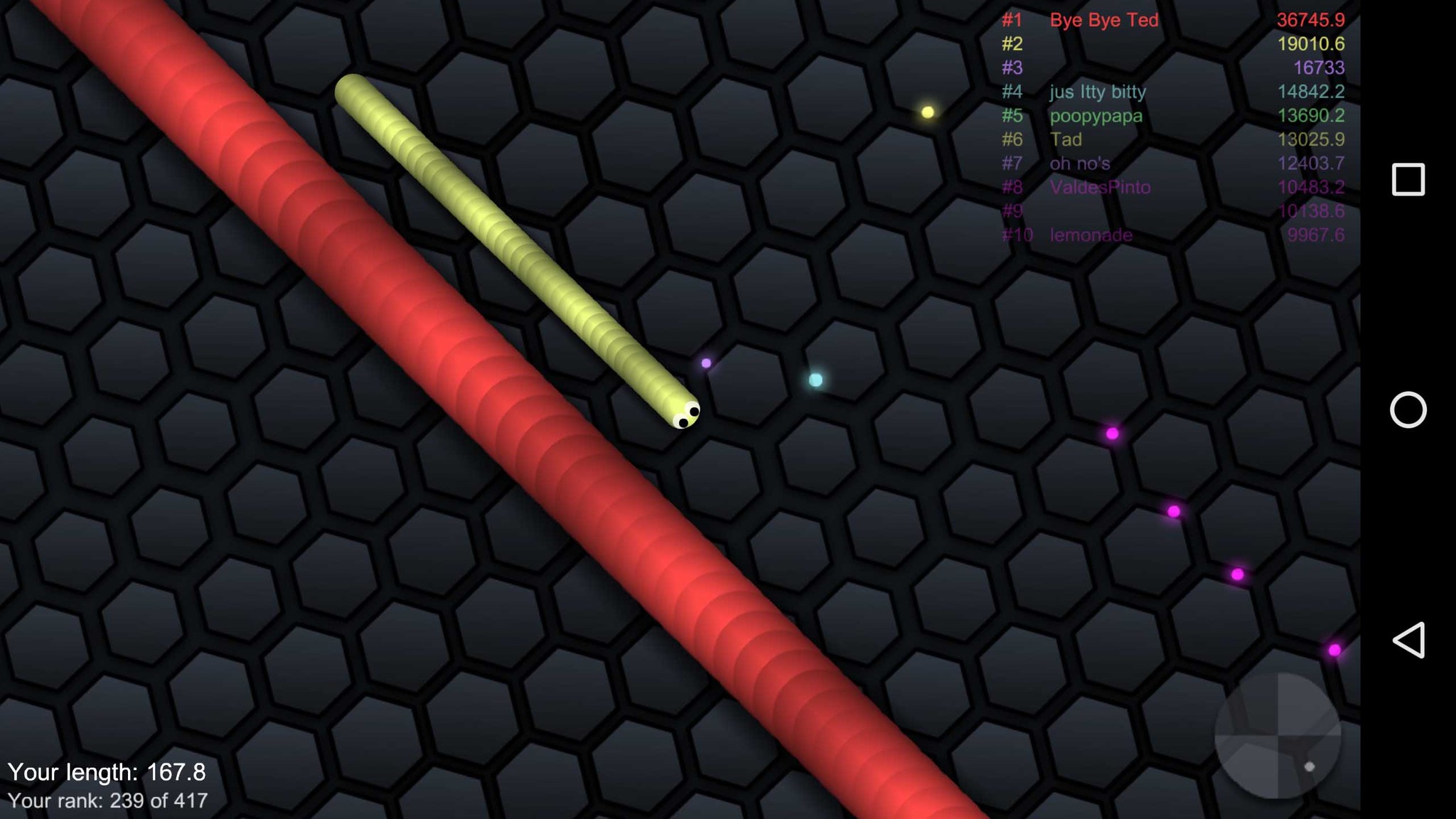 Slither.io for Android and iOS