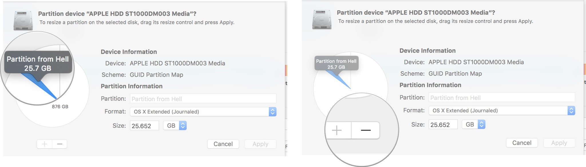 How to remove a hard drive partition on your Mac showing the steps for Removing a partition on Mac