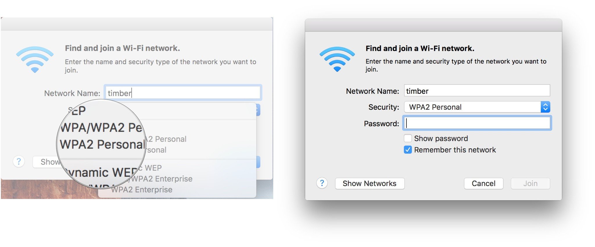how to change wifi password on macbook air
