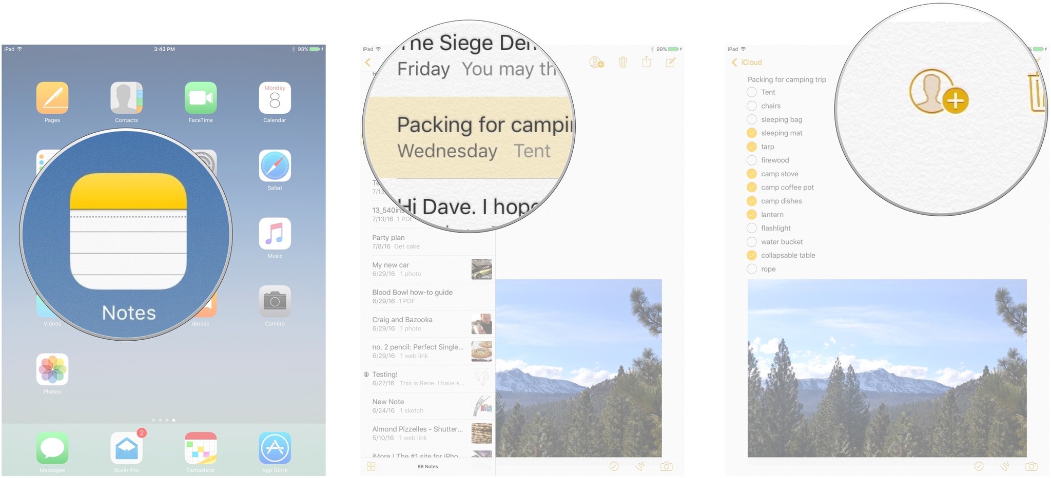 How to collaborate with others in the Notes app on iPhone 