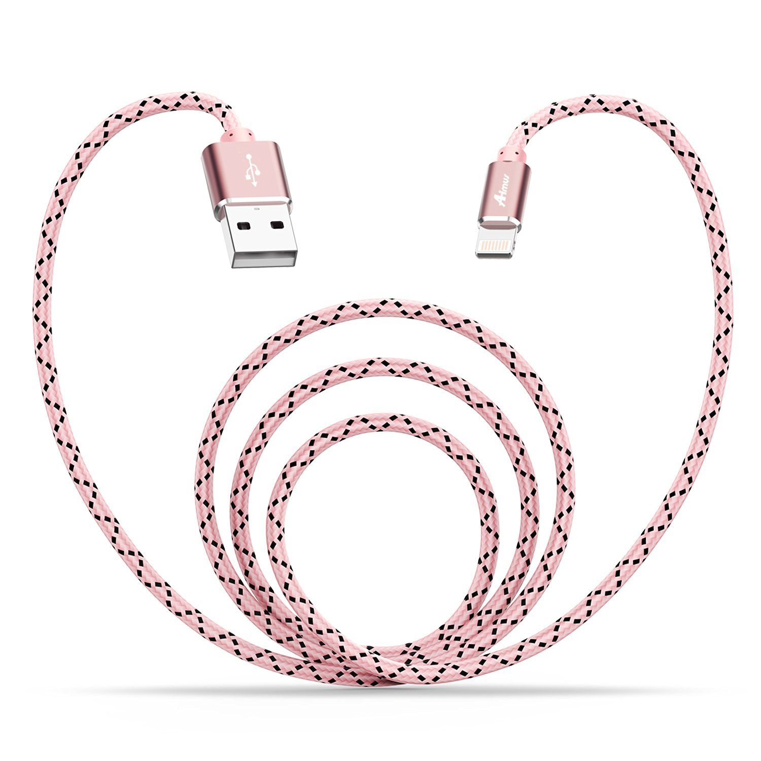 Aimus rose gold lightning cable